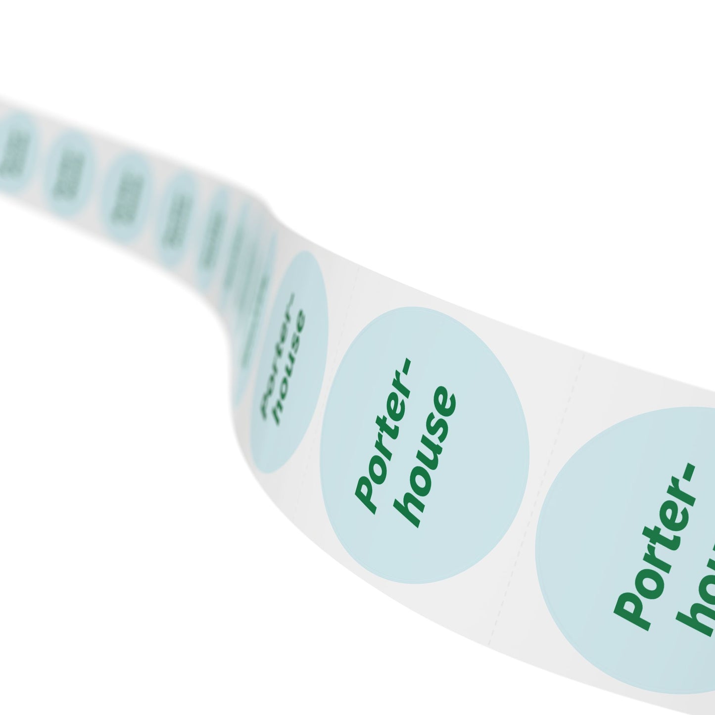 Round Sticker Label Rolls - π§ Porterhouse β Small Circular Labels