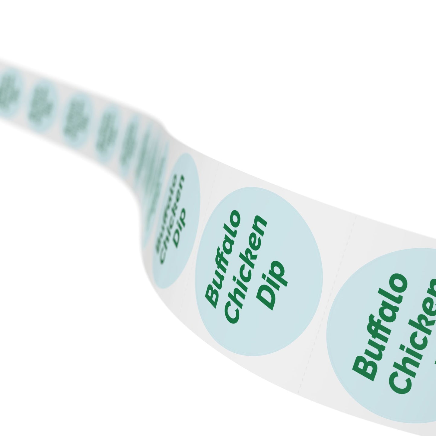 🧊 Buffalo Chicken Dip 🧊 Cheeses and Dips - Round Sticker Label Rolls