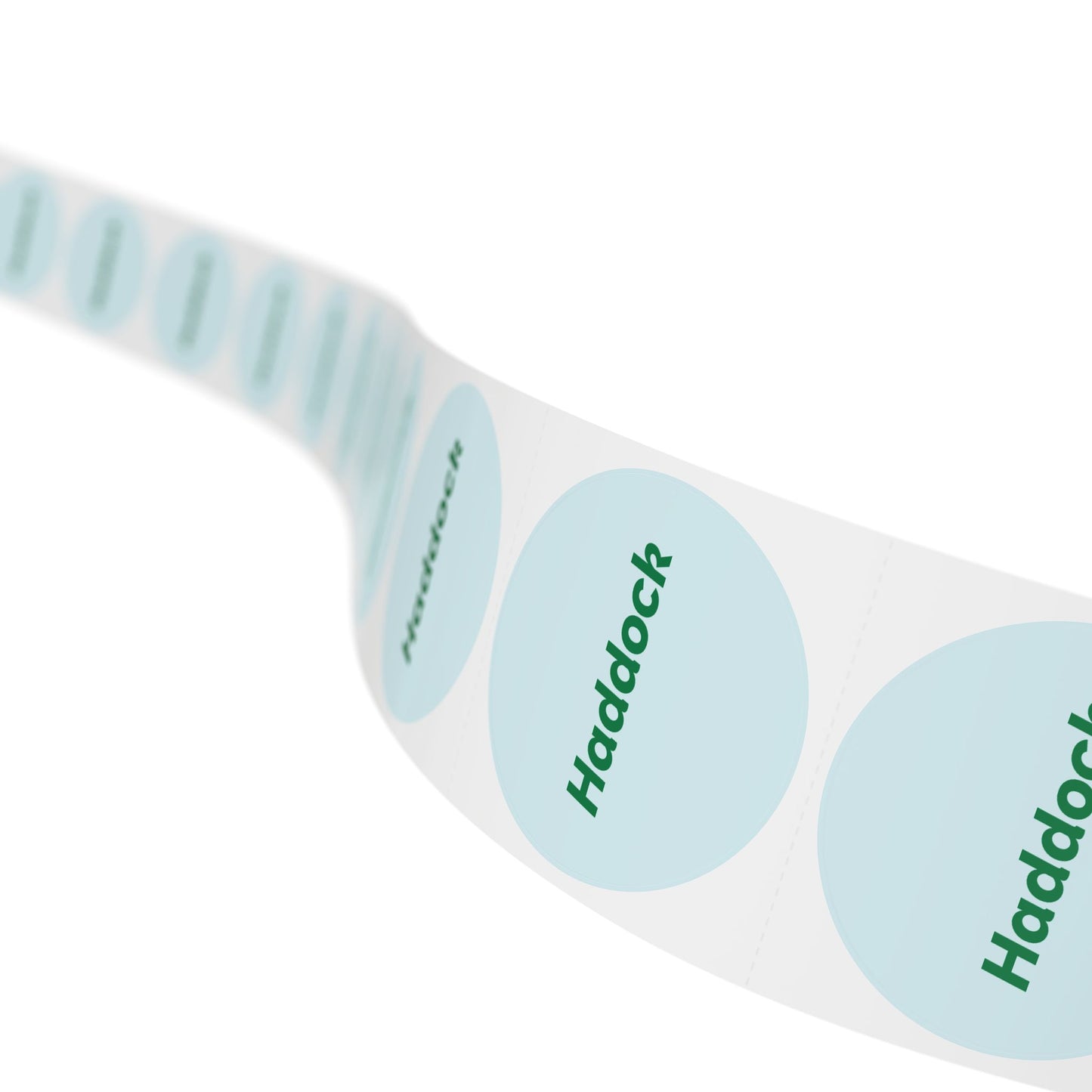 Round Sticker Label Rolls - π§ Haddock β Small Circular Labels