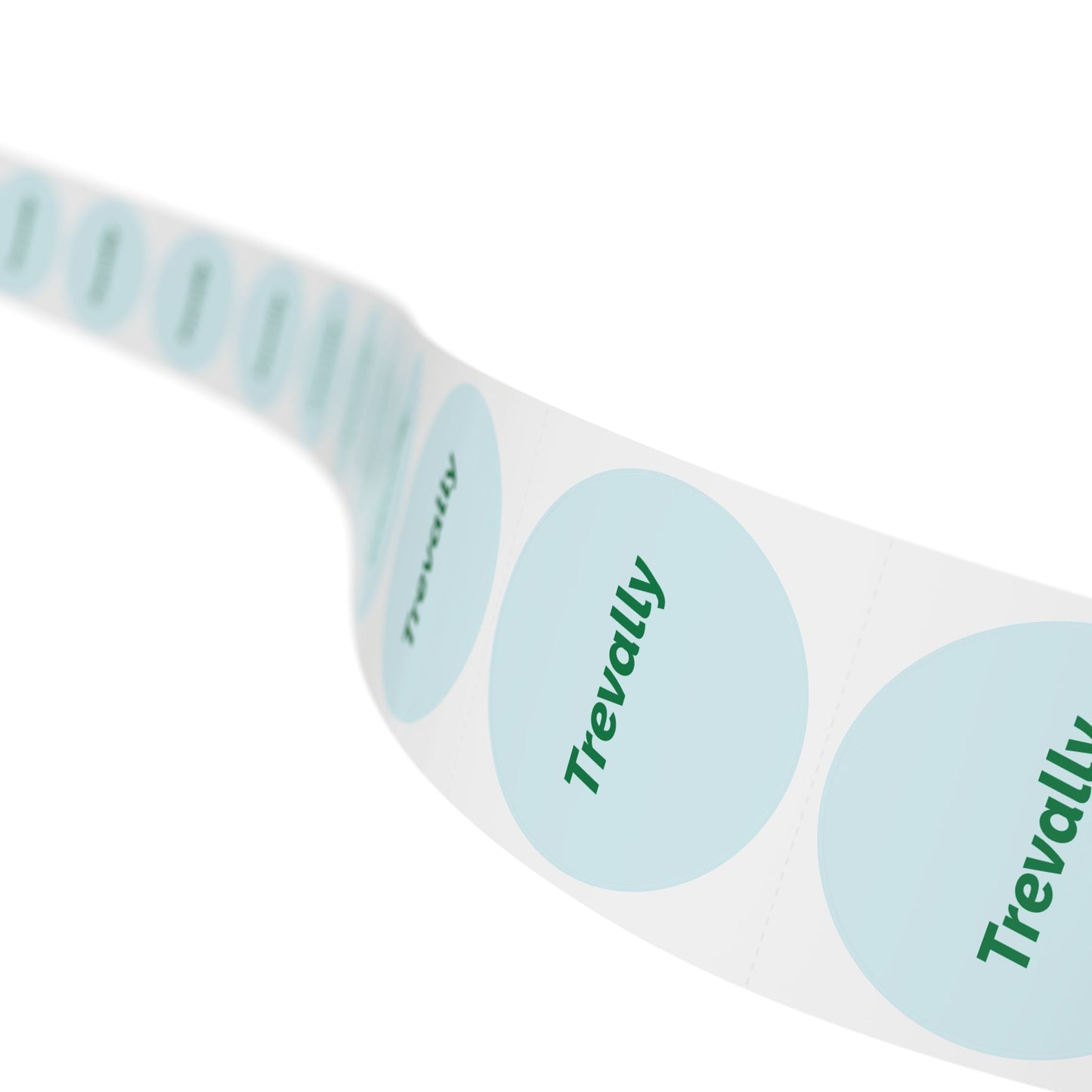 Round Sticker Label Rolls - π§ Trevally β Small Circular Labels
