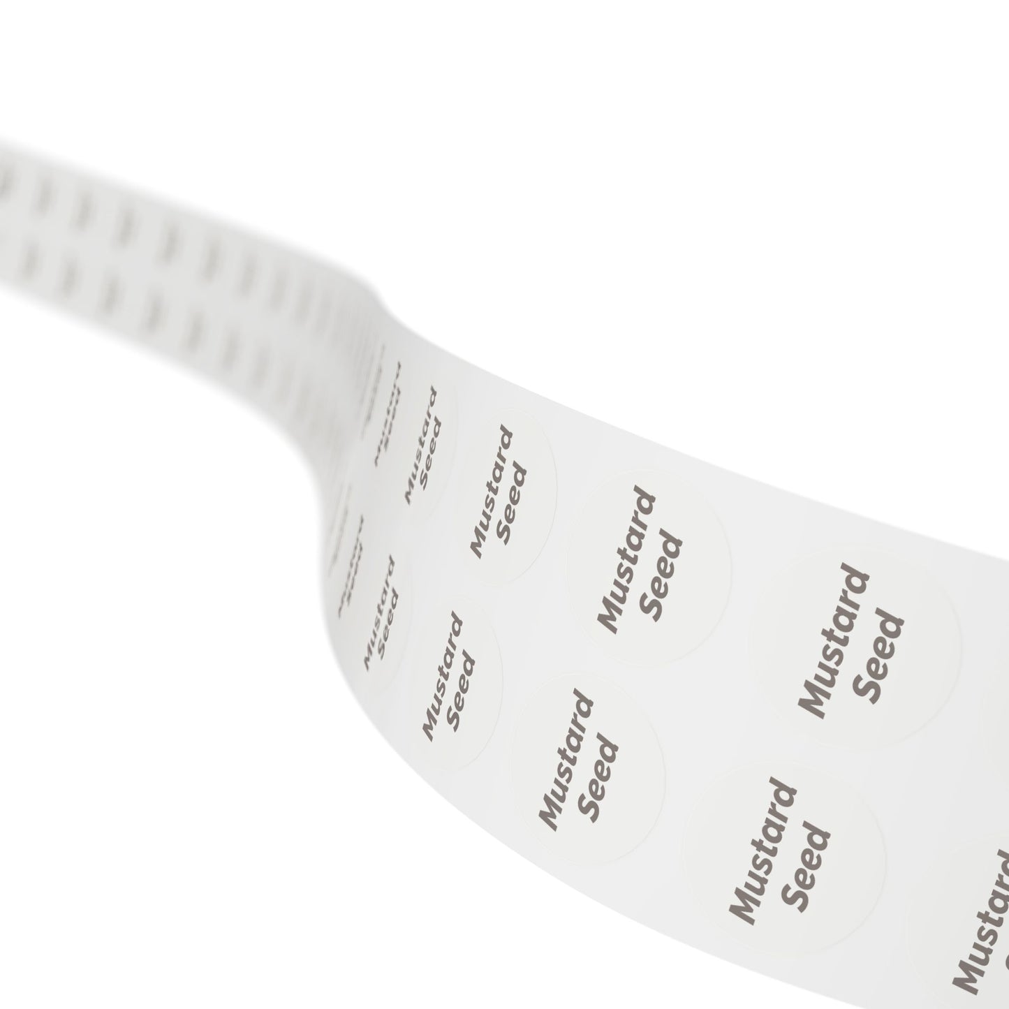 🧊 Mustard Seed 🧊 Herbs and Spices - Round Sticker Label Rolls