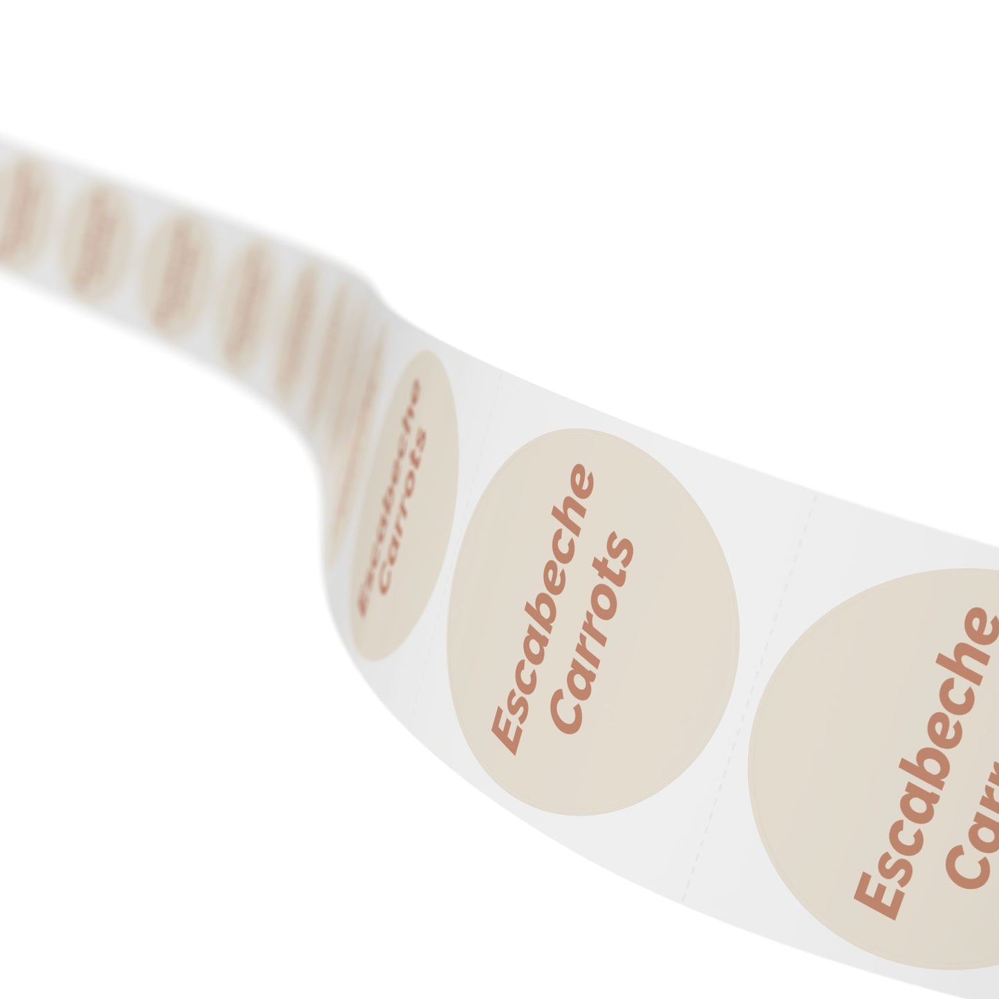 🧊 Escabeche Carrots 🧊 All Things Pickled - Round Sticker Label Rolls