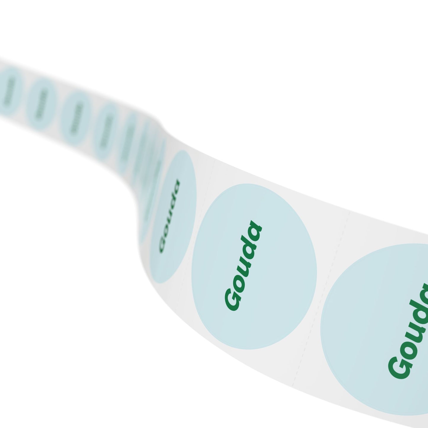 🧊 Gouda 🧊 Cheeses and Dips - Round Sticker Label Rolls