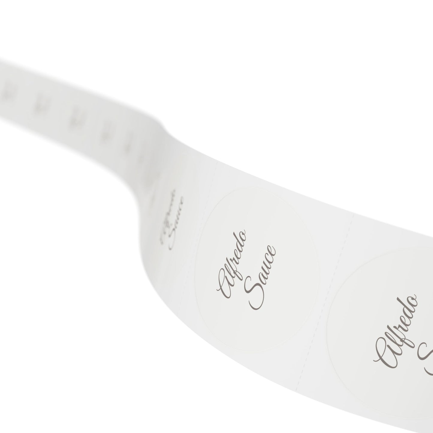 π§ Alfredo Sauce π§ Round Sticker Label Rolls