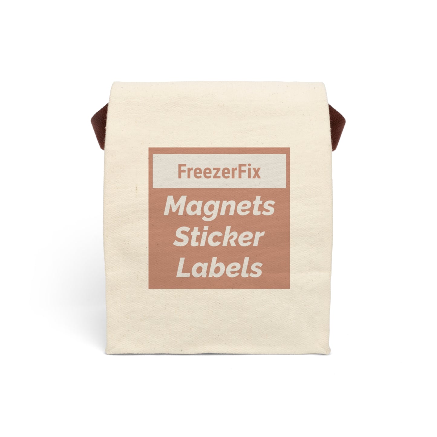 Canvas Roll-Top Storage Bag – Durable Label & Sticker Organizer - Terracotta Dawn Themed