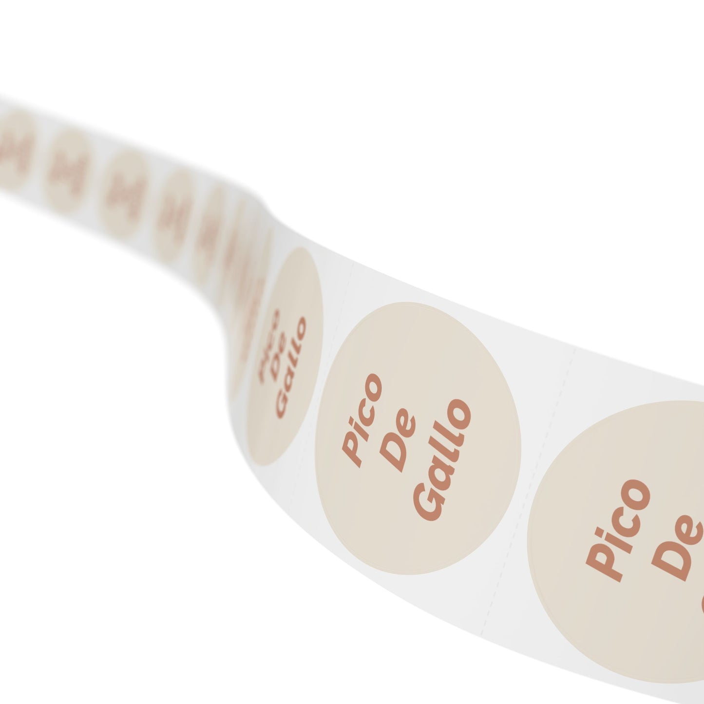 🧊 Pico De Gallo 🧊 Cheeses and Dips - Round Sticker Label Rolls