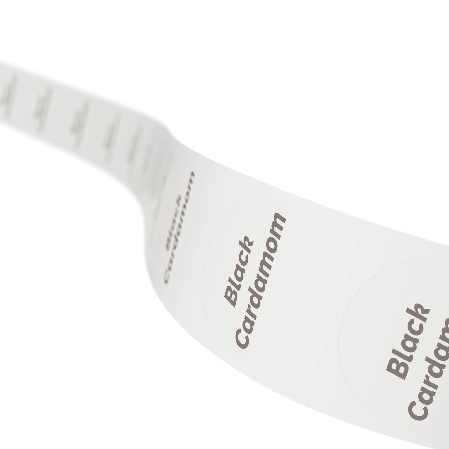 🧊 Black Cardamom 🧊 Herbs and Spices - Round Sticker Label Rolls
