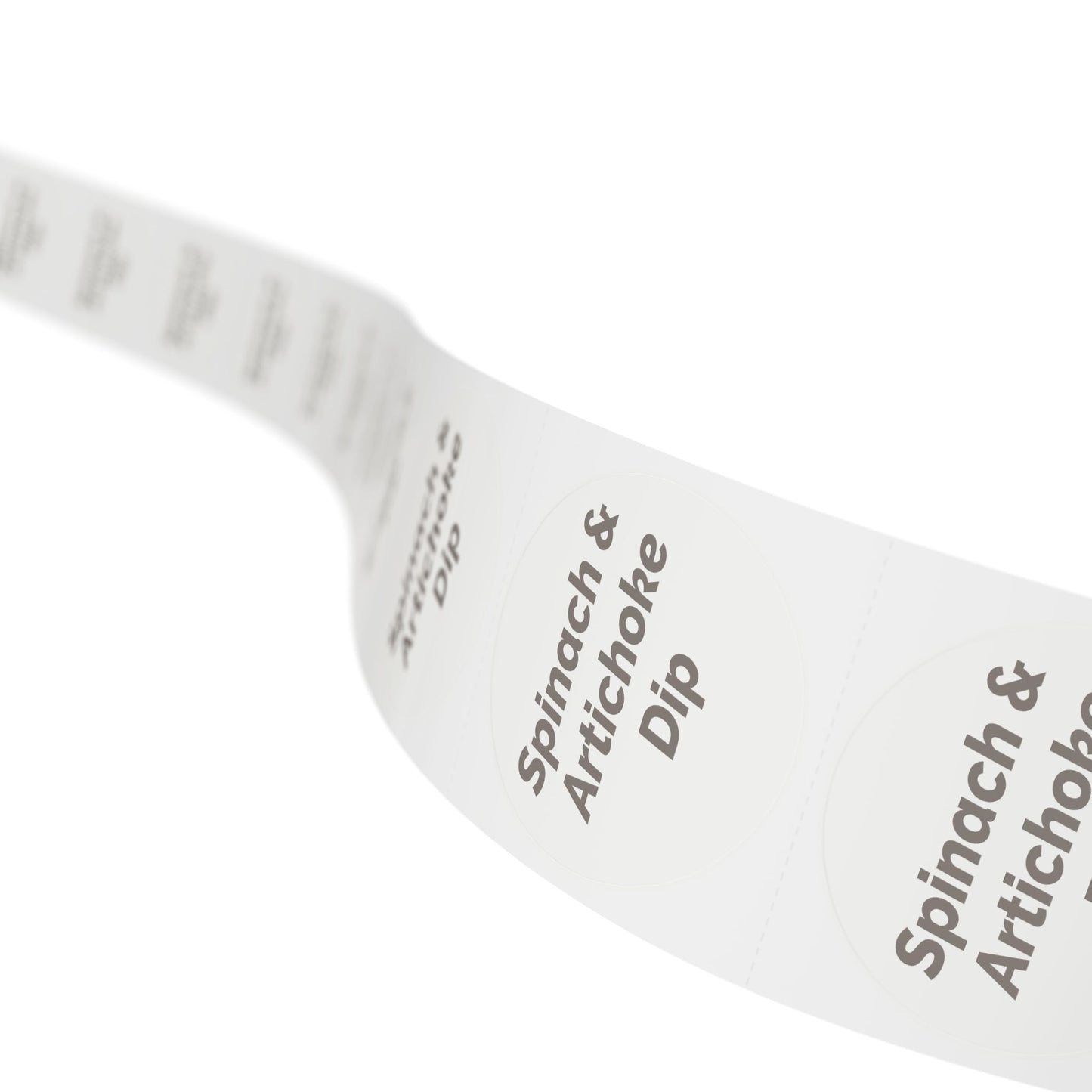 🧊 Spinach & Artichoke Dip 🧊 Cheeses and Dips - Round Sticker Label Rolls