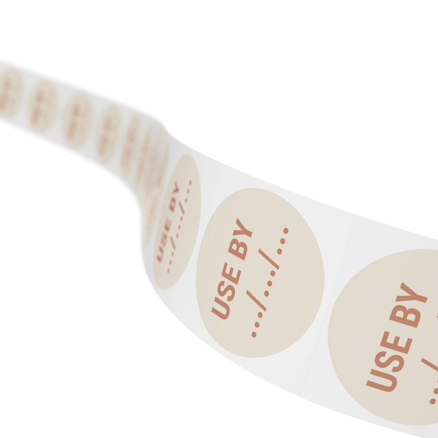 Terracotta freezer labels – premium use-by date stickers for organised kitchen storage that matches their theme of choice