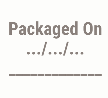 Ivory Sand freezer labels – premium kitchen organisation stickers with packed and use-by dates