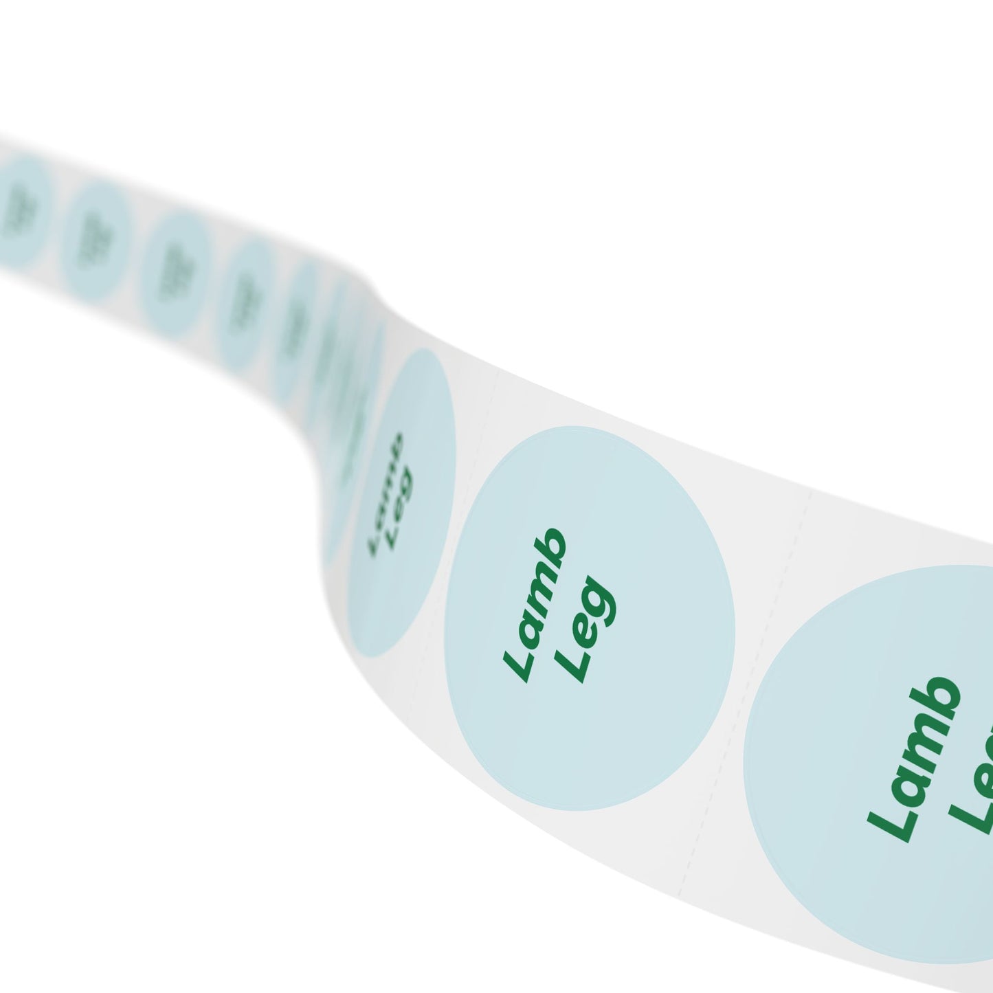 Round Sticker Label Rolls - 🧊 Lamb Leg – Small Circular Labels