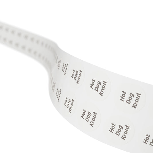 🧊 Hot Dog Kraut 🧊 All Things Pickled - Round Sticker Label Rolls