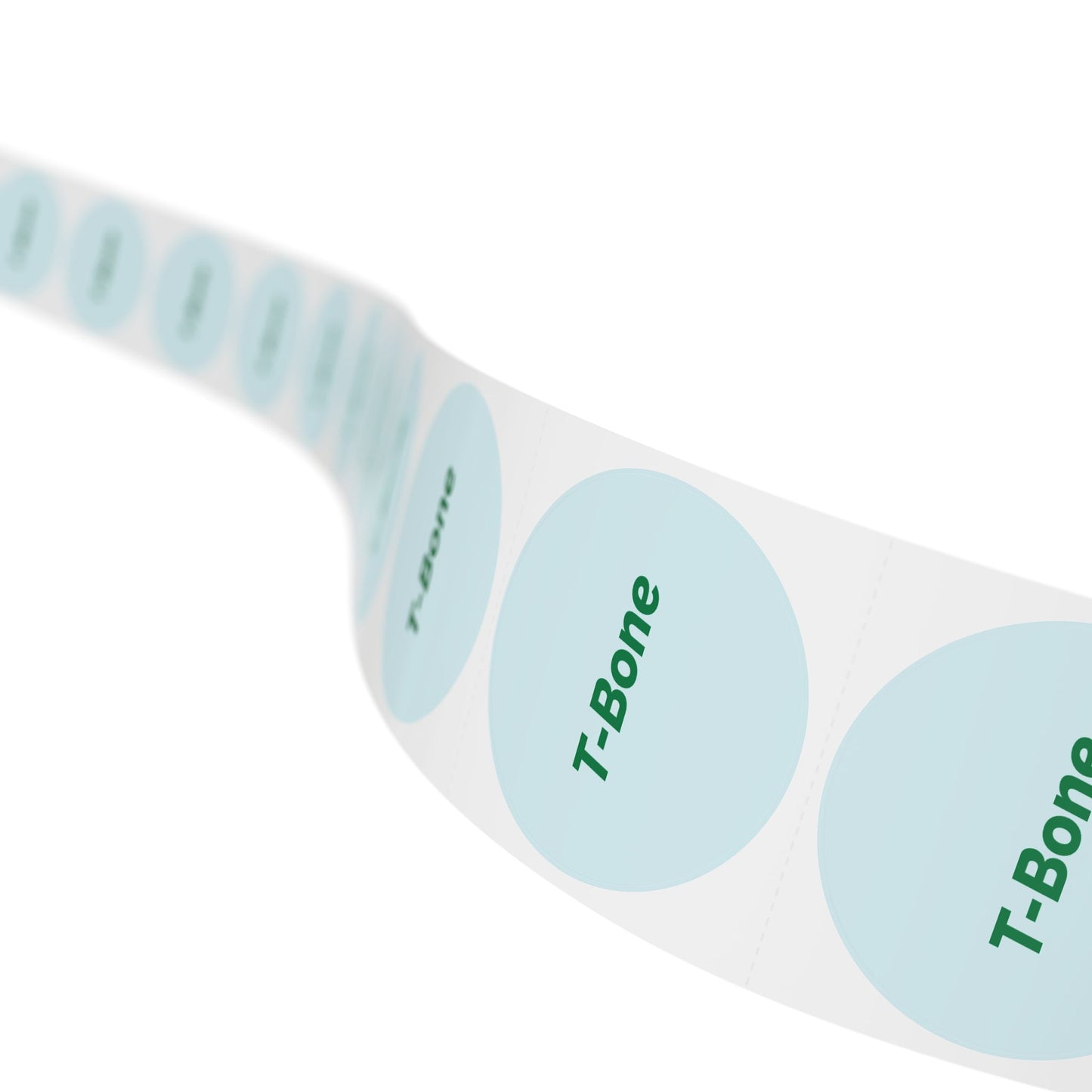 Round Sticker Label Rolls - 🧊 T-Bone – Small Circular Labels