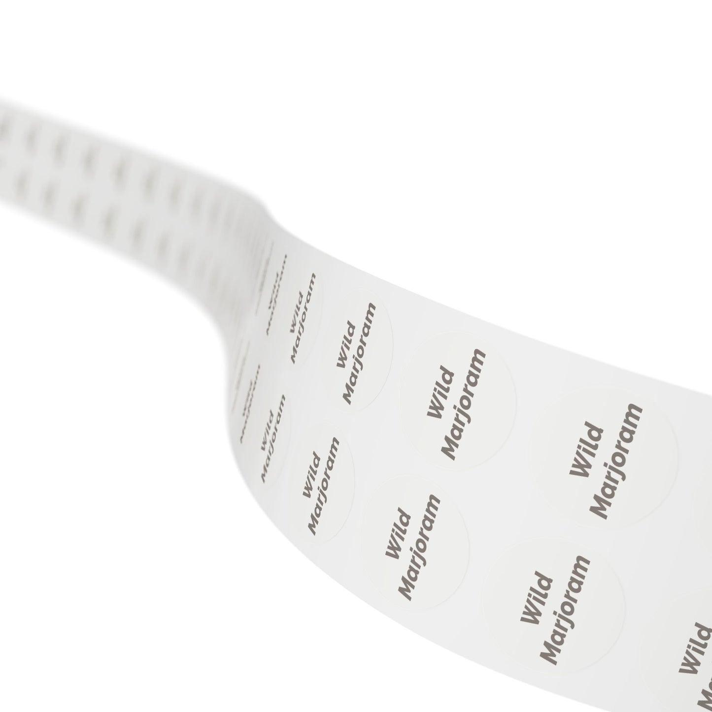 🧊 Wild Marjoram 🧊 Herbs and Spices - Round Sticker Label Rolls