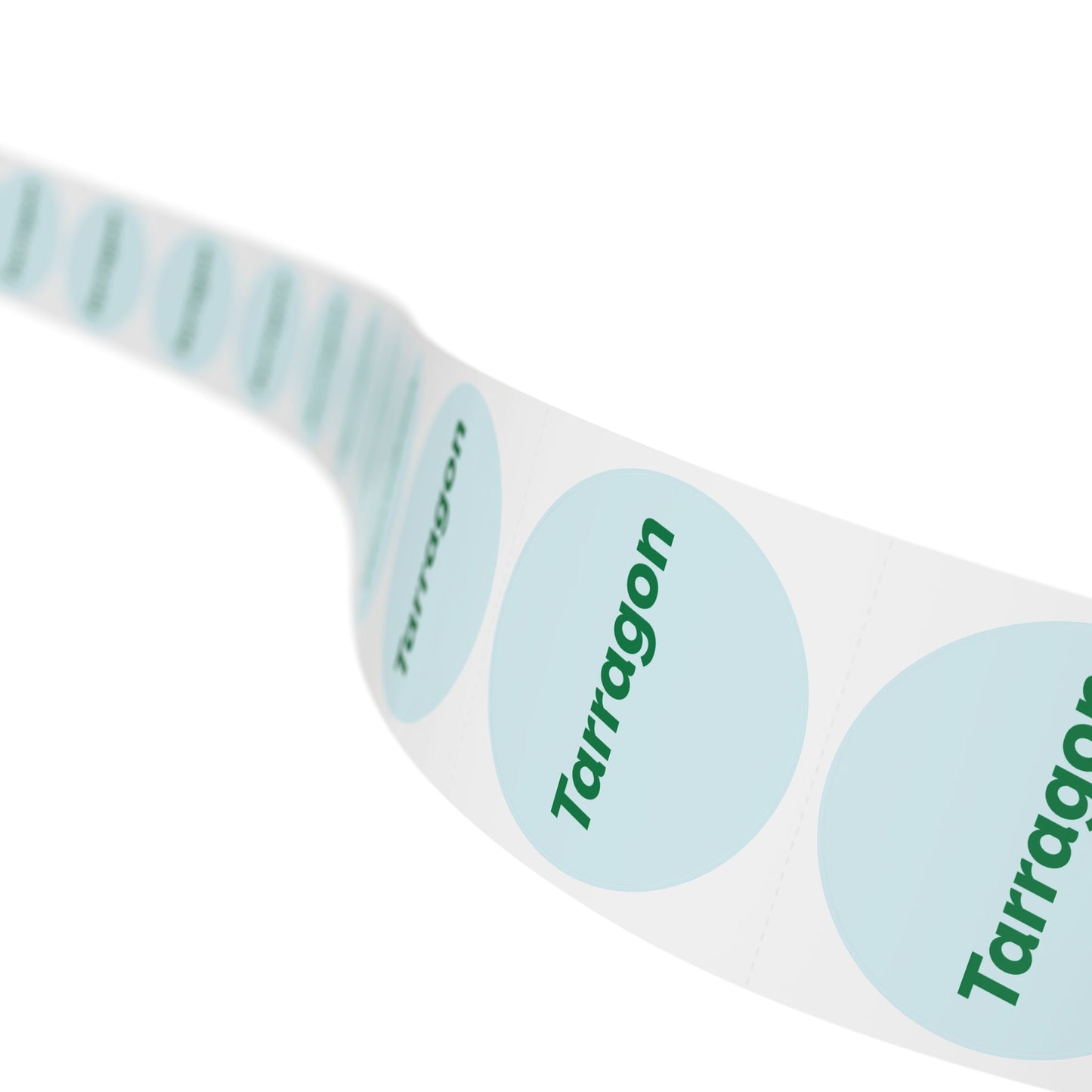 🧊 Tarragon 🧊 Herbs and Spices - Round Sticker Label Rolls