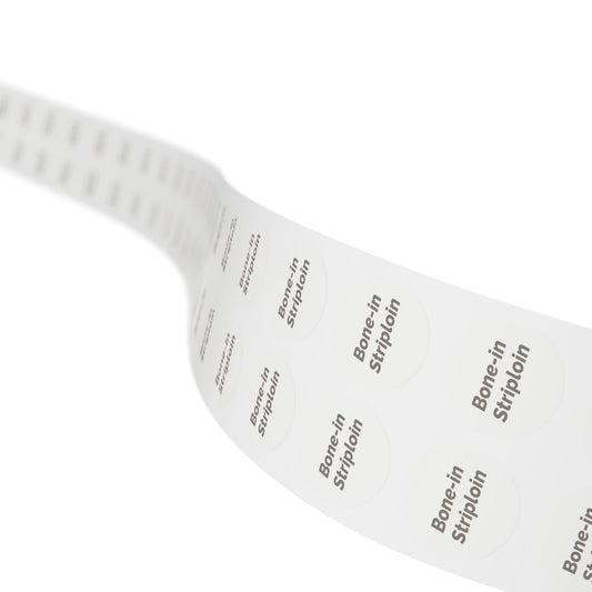 Round Sticker Label Rolls - 🧊 Bone-in Striploin – Small Circular Labels
