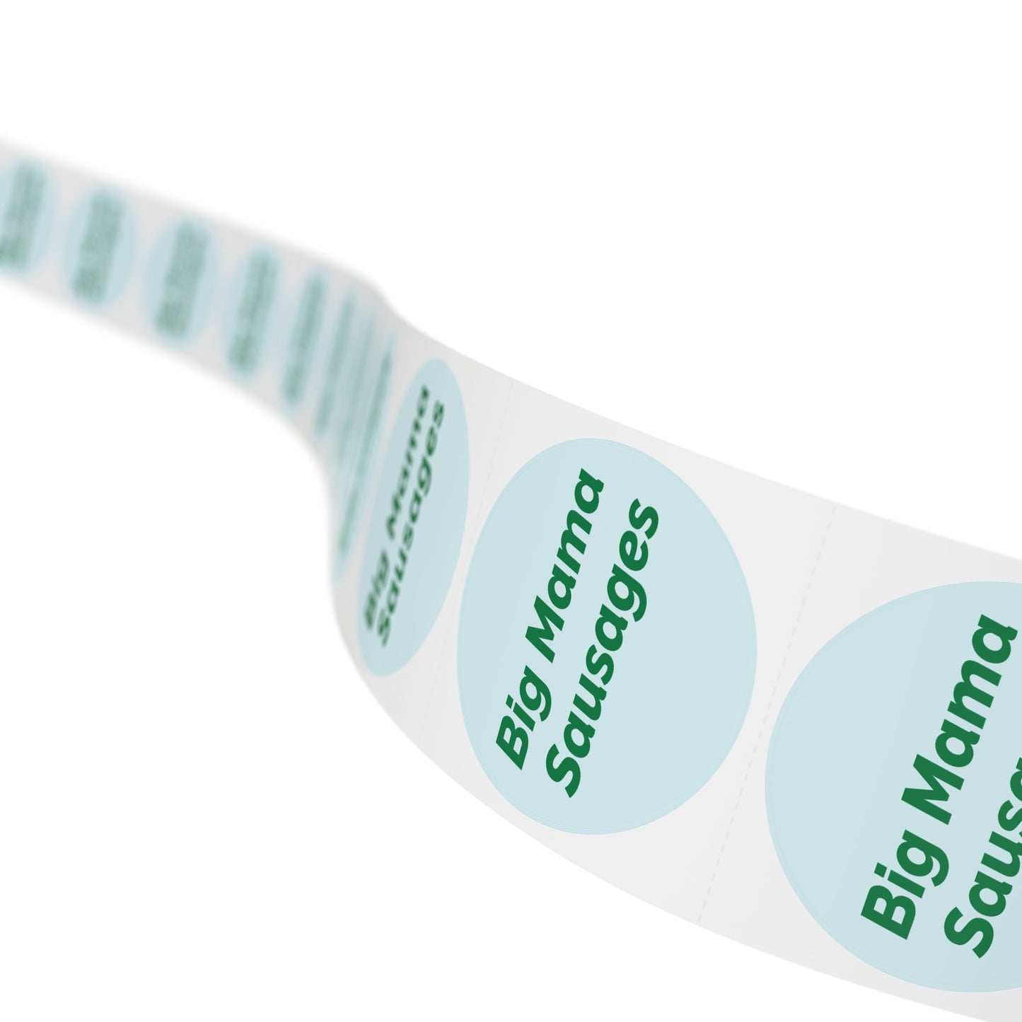 🧊 Big Mama Sausages 🧊 All Things Pickled - Round Sticker Label Rolls