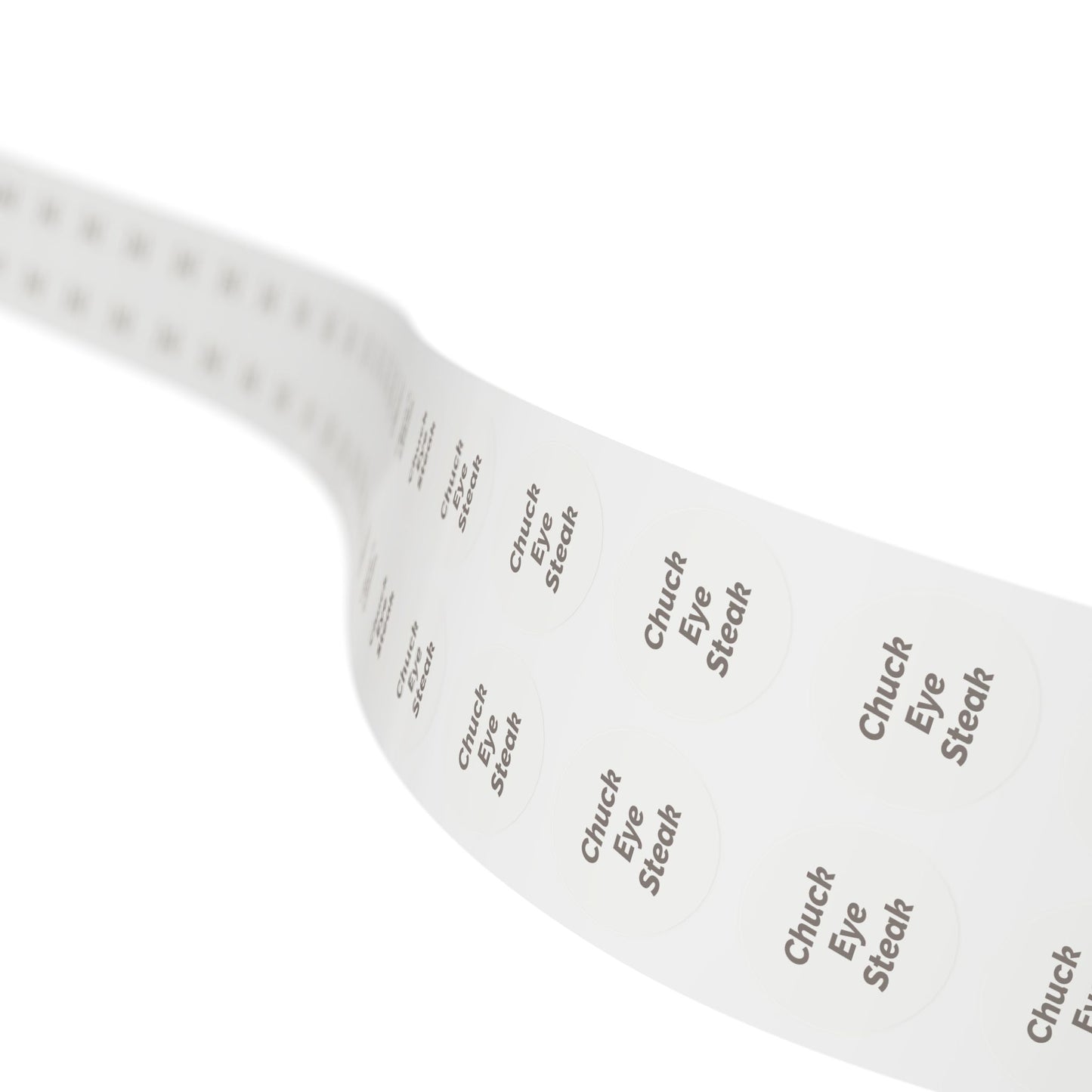 Round Sticker Label Rolls - 🧊 Chuck Eye Steak – Small Circular Labels