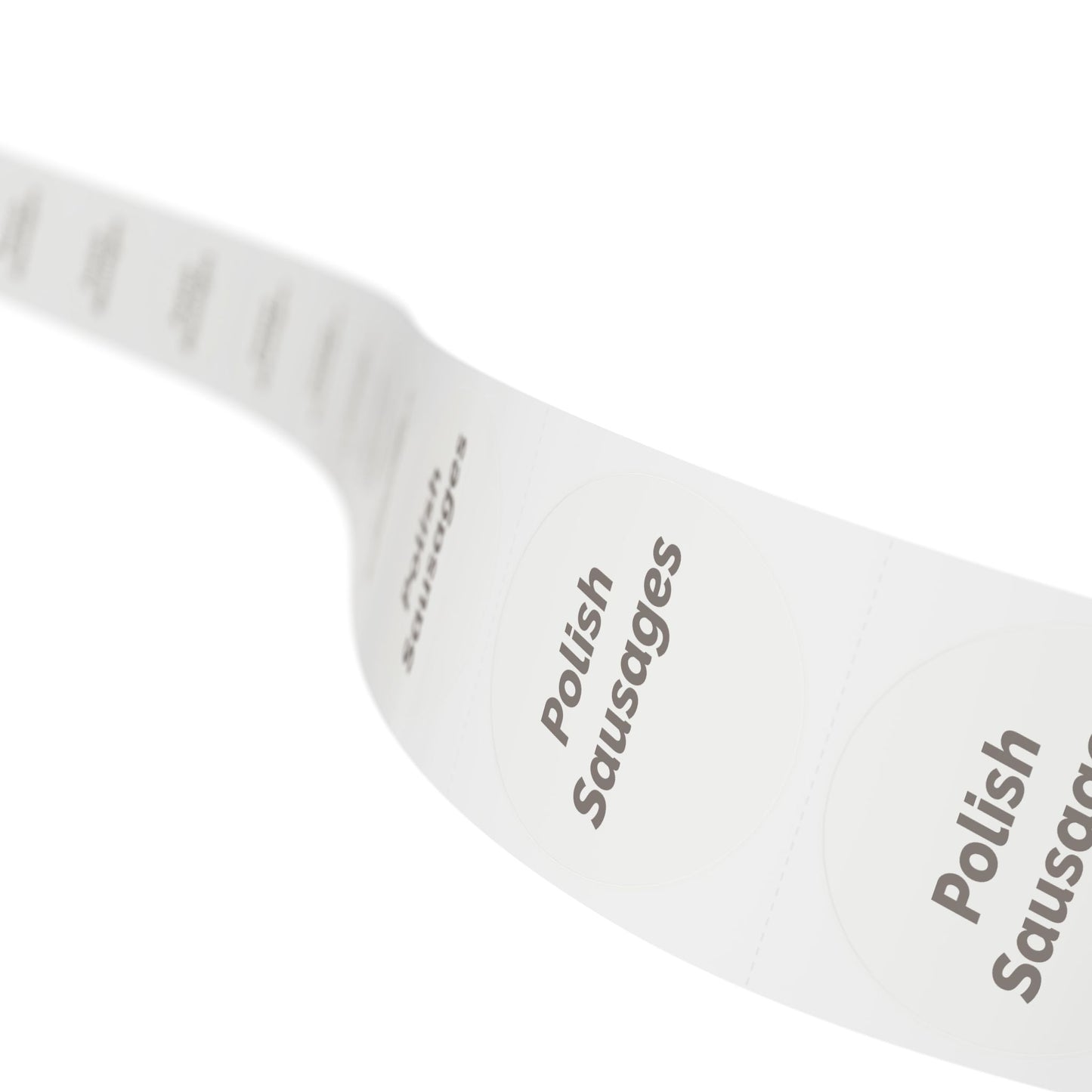 Round Sticker Label Rolls - 🧊 Polish Sausages – Small Circular Labels