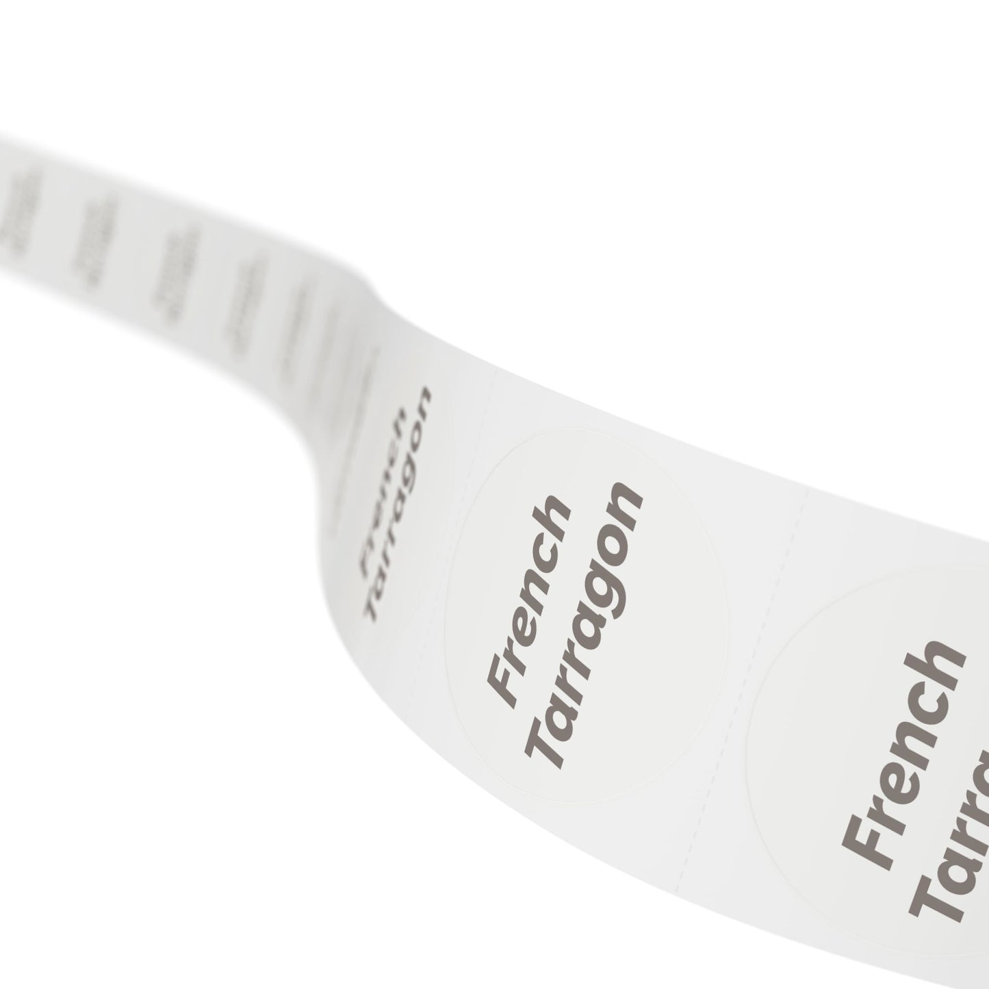 🧊 French Tarragon 🧊 Herbs and Spices - Round Sticker Label Rolls