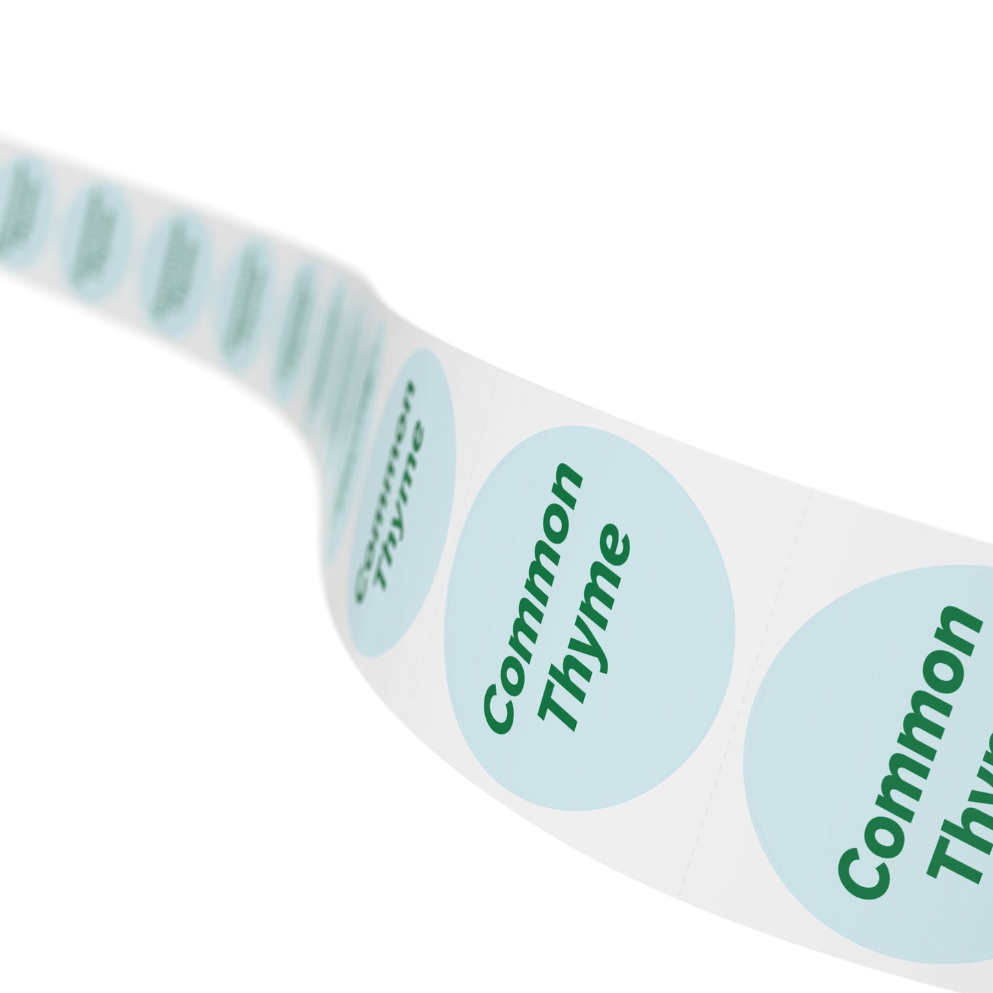 🧊 Common Thyme 🧊 Herbs and Spices - Round Sticker Label Rolls
