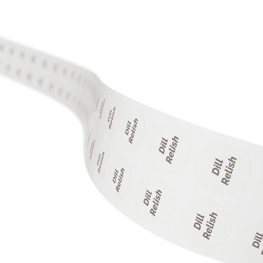 🧊 Dill Relish 🧊 All Things Pickled - Round Sticker Label Rolls