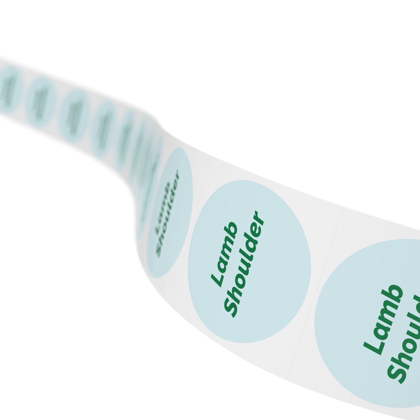 Round Sticker Label Rolls - 🧊 Lamb Shoulder – Small Circular Labels