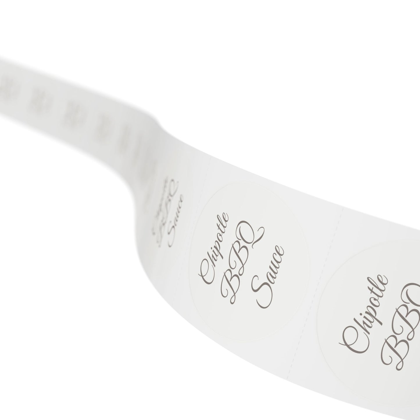 🧊 Chipotle BBQ Sauce 🧊 Round Sticker Label Rolls