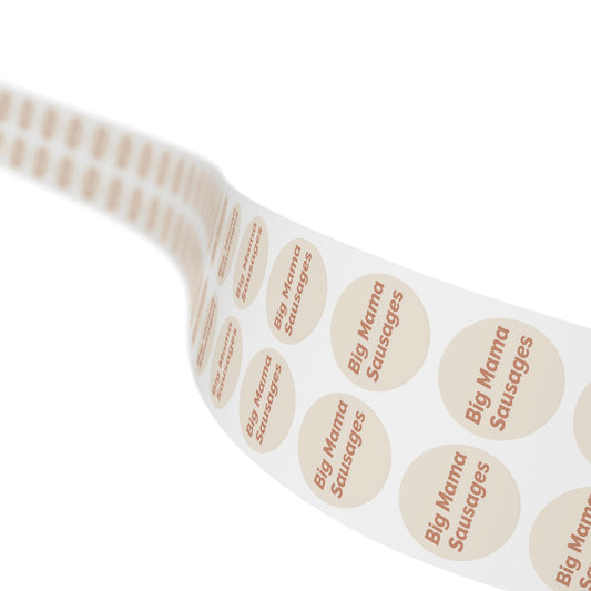🧊 Big Mama Sausages 🧊 All Things Pickled - Round Sticker Label Rolls