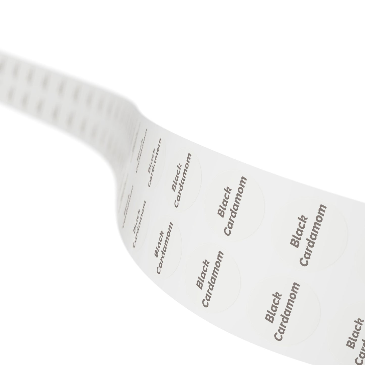 🧊 Black Cardamom 🧊 Herbs and Spices - Round Sticker Label Rolls