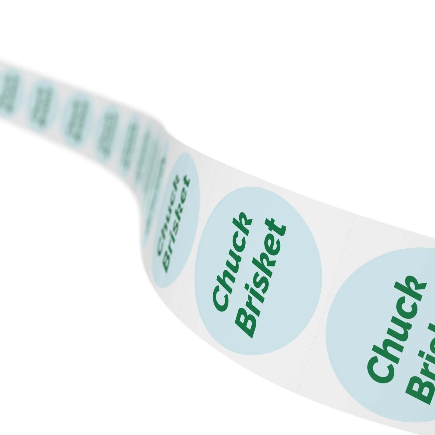 Round Sticker Label Rolls - 🧊 Chuck Brisket – Small Circular Labels