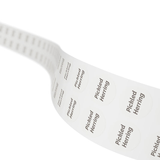 🧊 Pickled Herring 🧊 All Things Pickled - Round Sticker Label Rolls