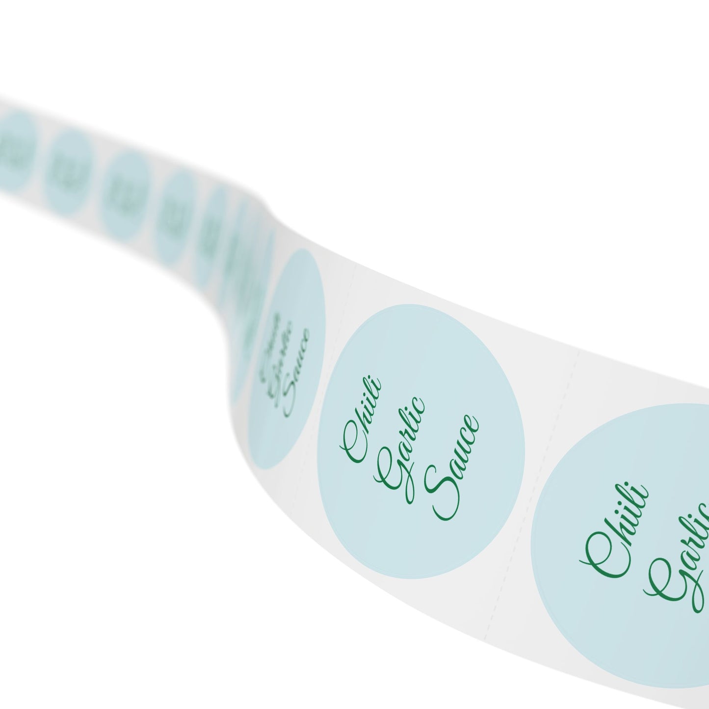 🧊 Chili Garlic Sauce 🧊 Round Sticker Label Rolls