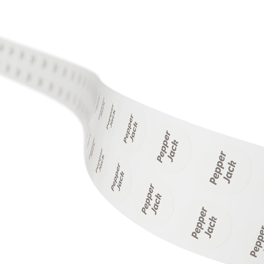 🧊 Pepper Jack 🧊 Cheeses and Dips - Round Sticker Label Rolls