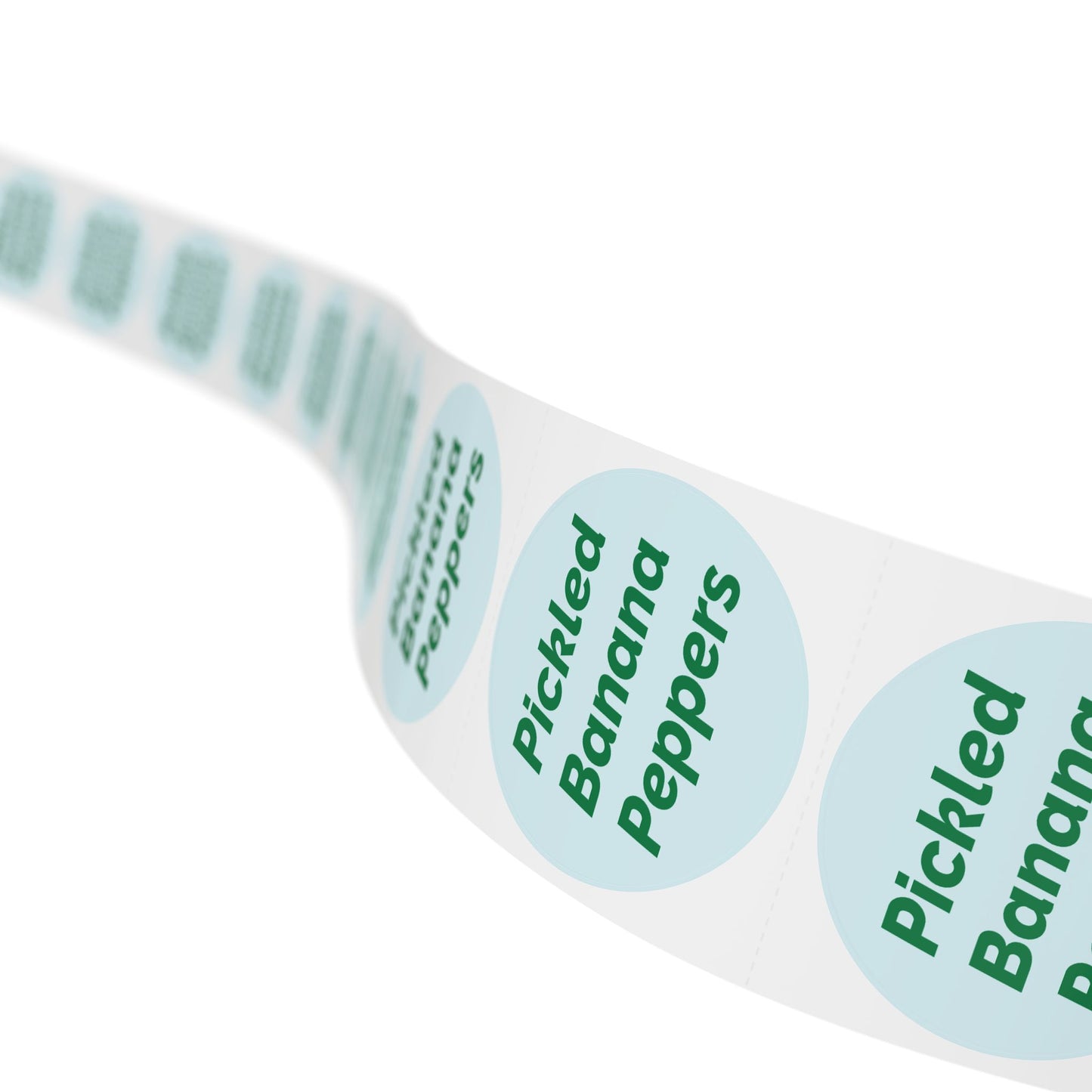 🧊 Pickled Banana Peppers 🧊 All Things Pickled - Round Sticker Label Rolls