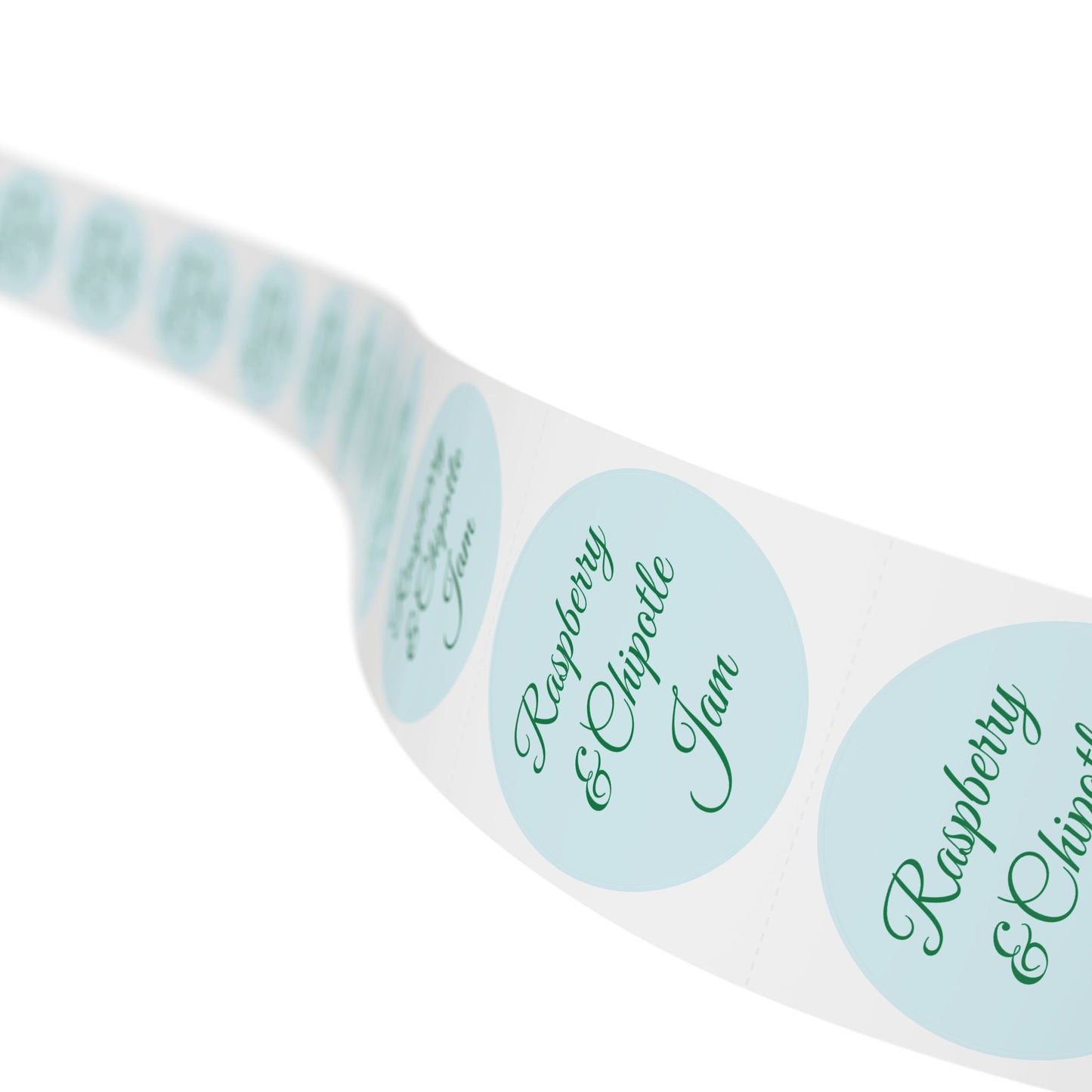 🧊 Raspberry & Chipotle Jam 🧊 Round Sticker Label Rolls