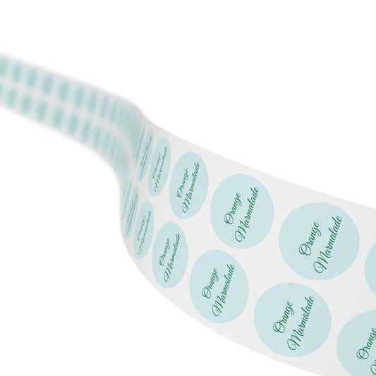 🧊 Orange Marmalade 🧊 Round Sticker Label Rolls