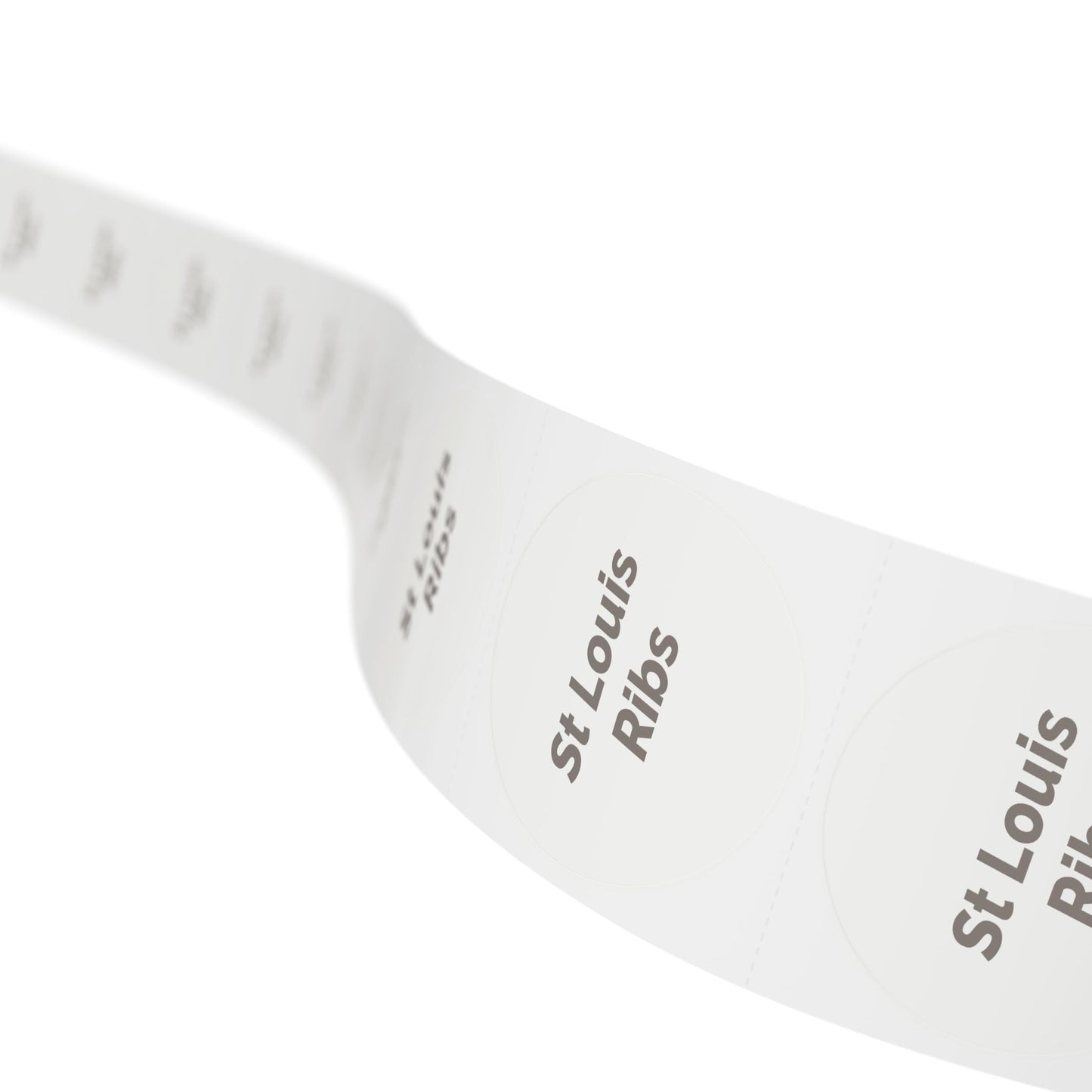 Round Sticker Label Rolls - 🧊 St Louis Ribs – Small Circular Labels