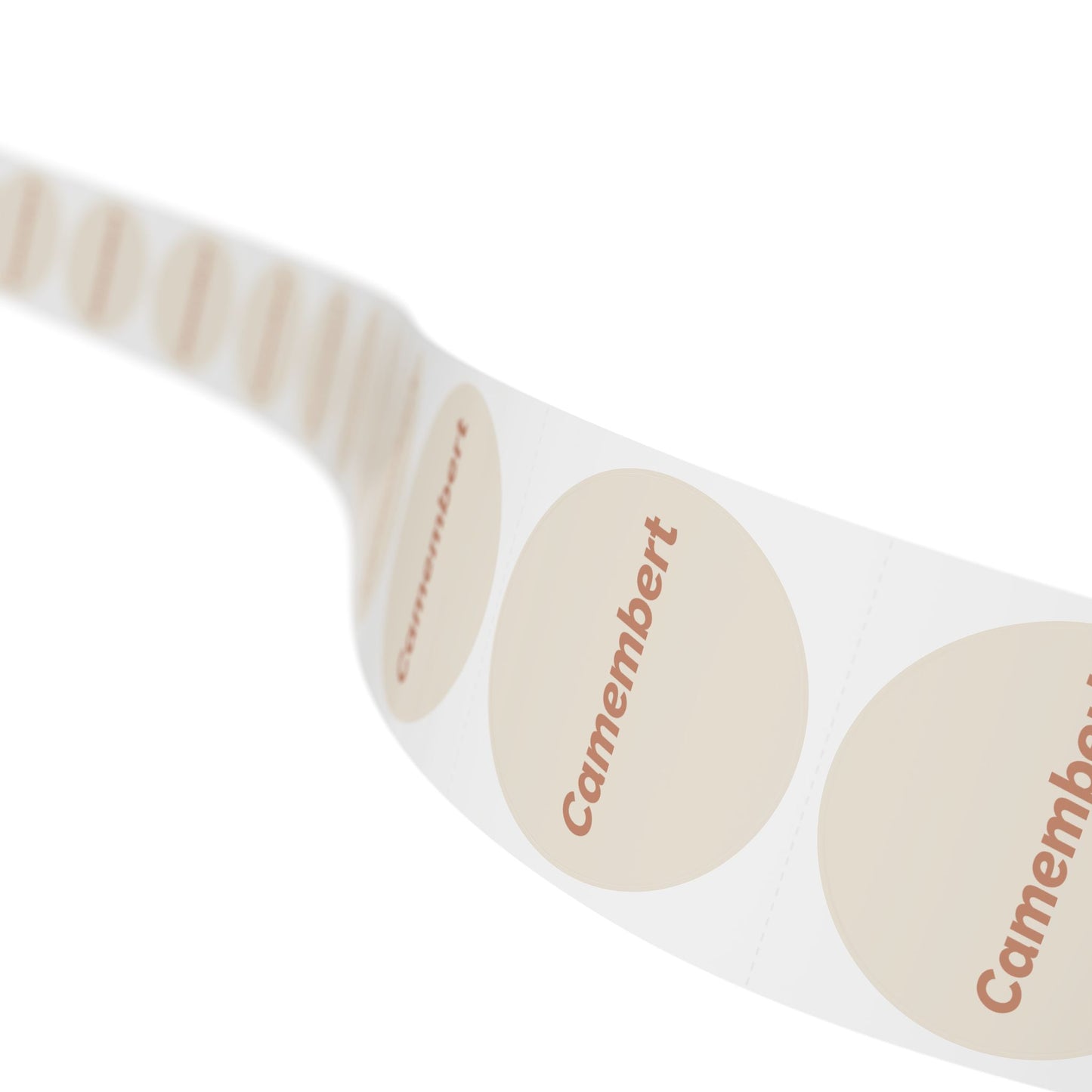 🧊 Camembert 🧊 Cheeses and Dips - Round Sticker Label Rolls