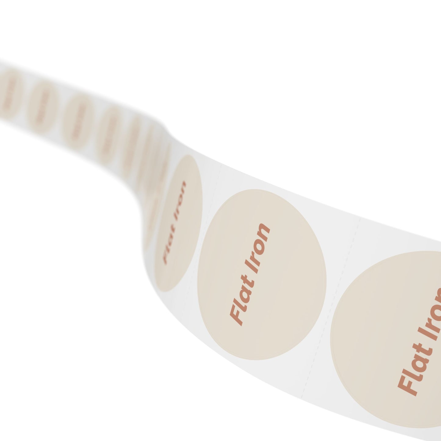 Round Sticker Label Rolls - 🧊 Flat Iron – Small Circular Labels