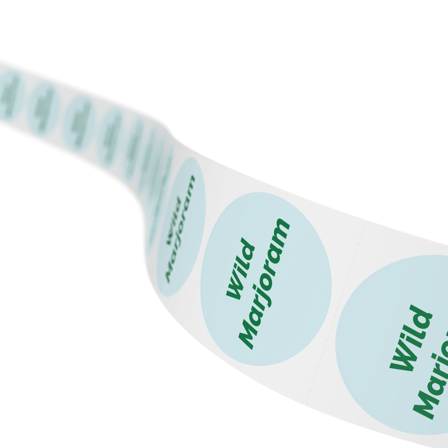 🧊 Wild Marjoram 🧊 Herbs and Spices - Round Sticker Label Rolls