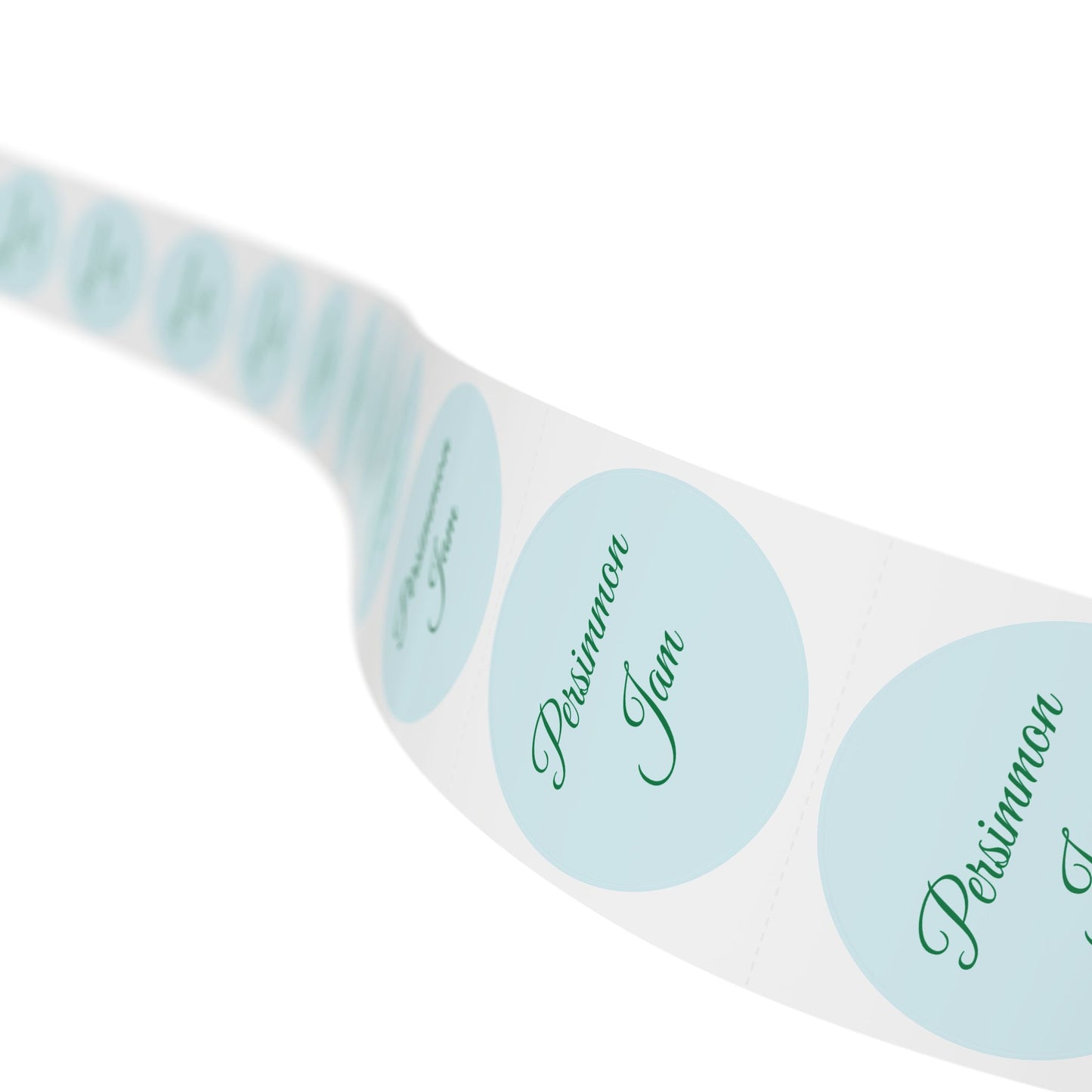 🧊 Persimmon Jam 🧊 Round Sticker Label Rolls