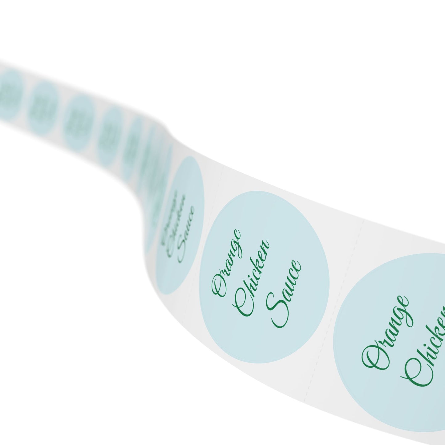 🧊 Orange Chicken Sauce 🧊 Round Sticker Label Rolls