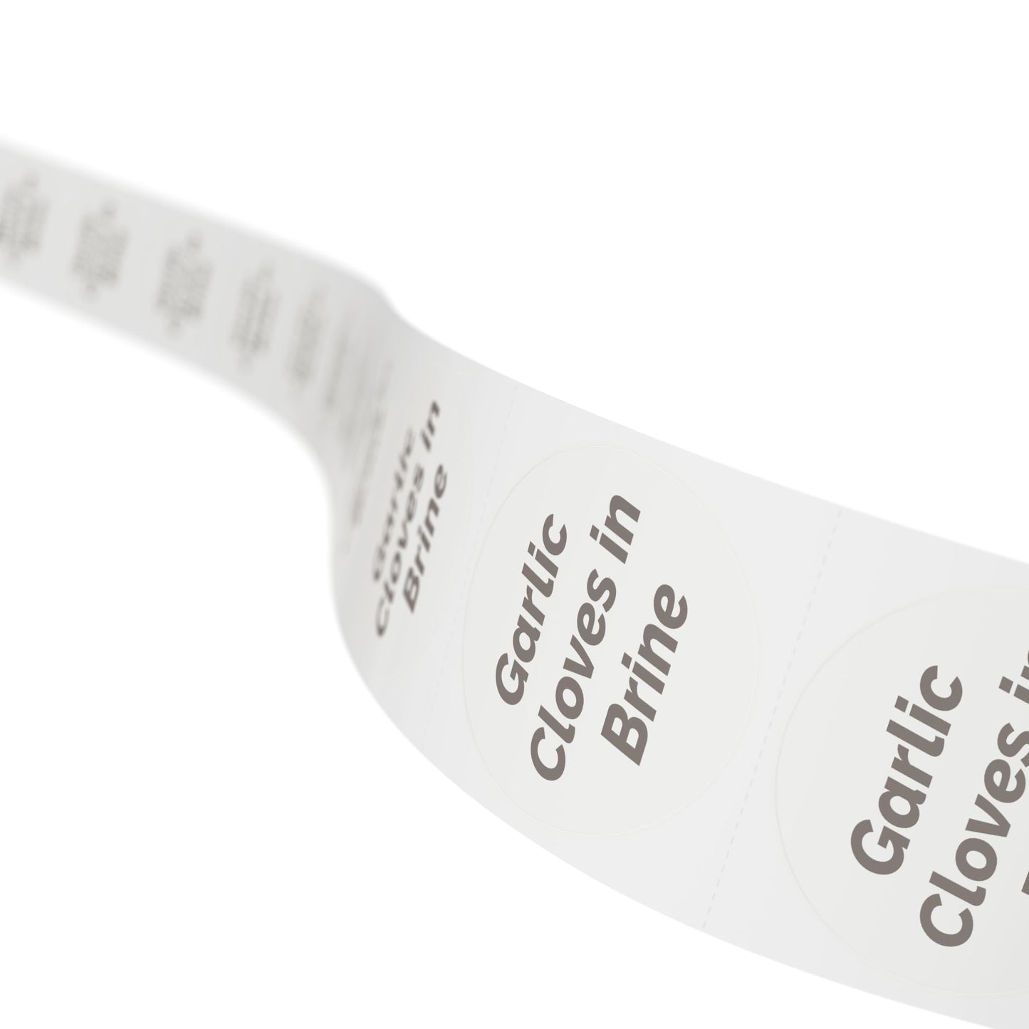 🧊 Garlic Cloves in Brine 🧊 All Things Pickled - Round Sticker Label Rolls