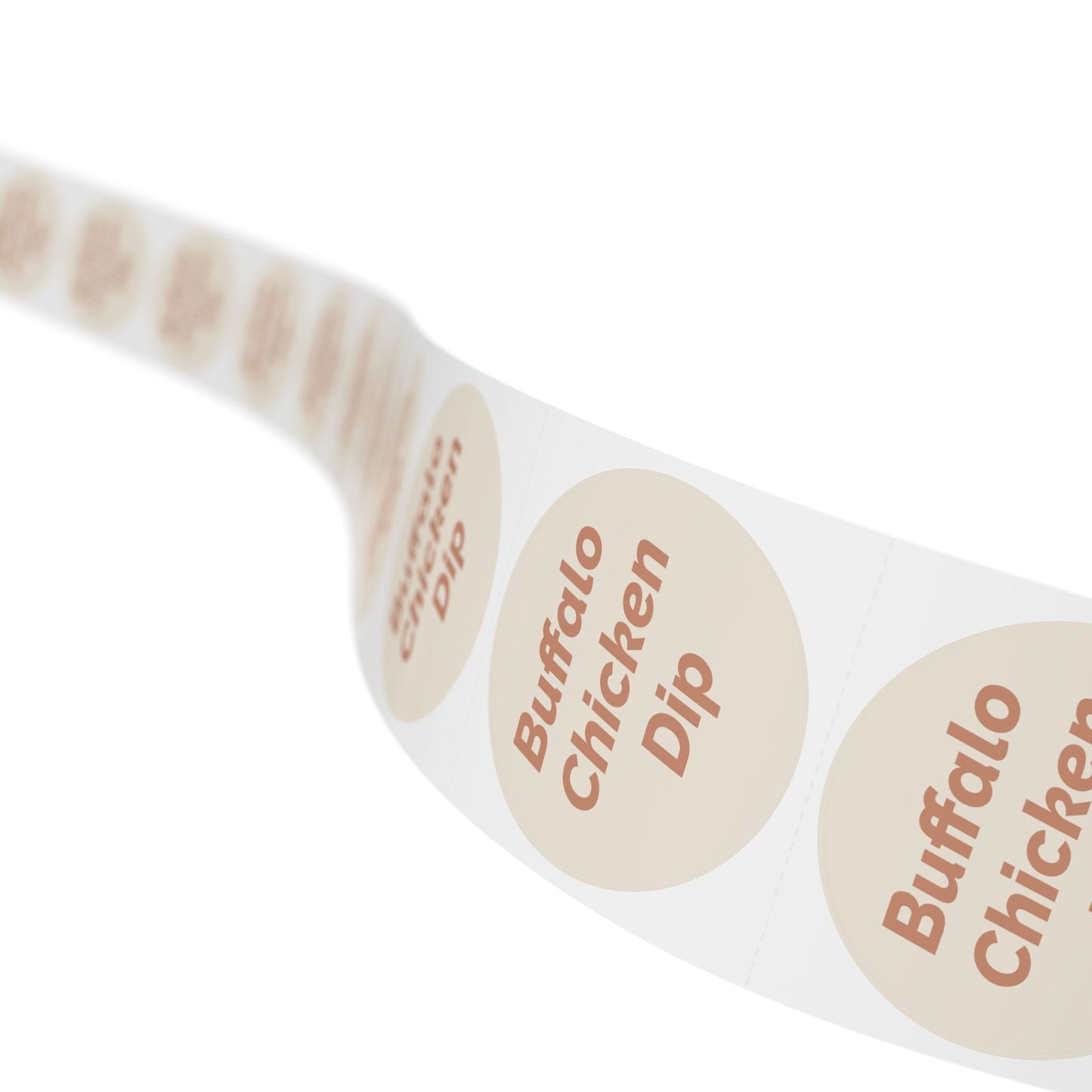 🧊 Buffalo Chicken Dip 🧊 Cheeses and Dips - Round Sticker Label Rolls