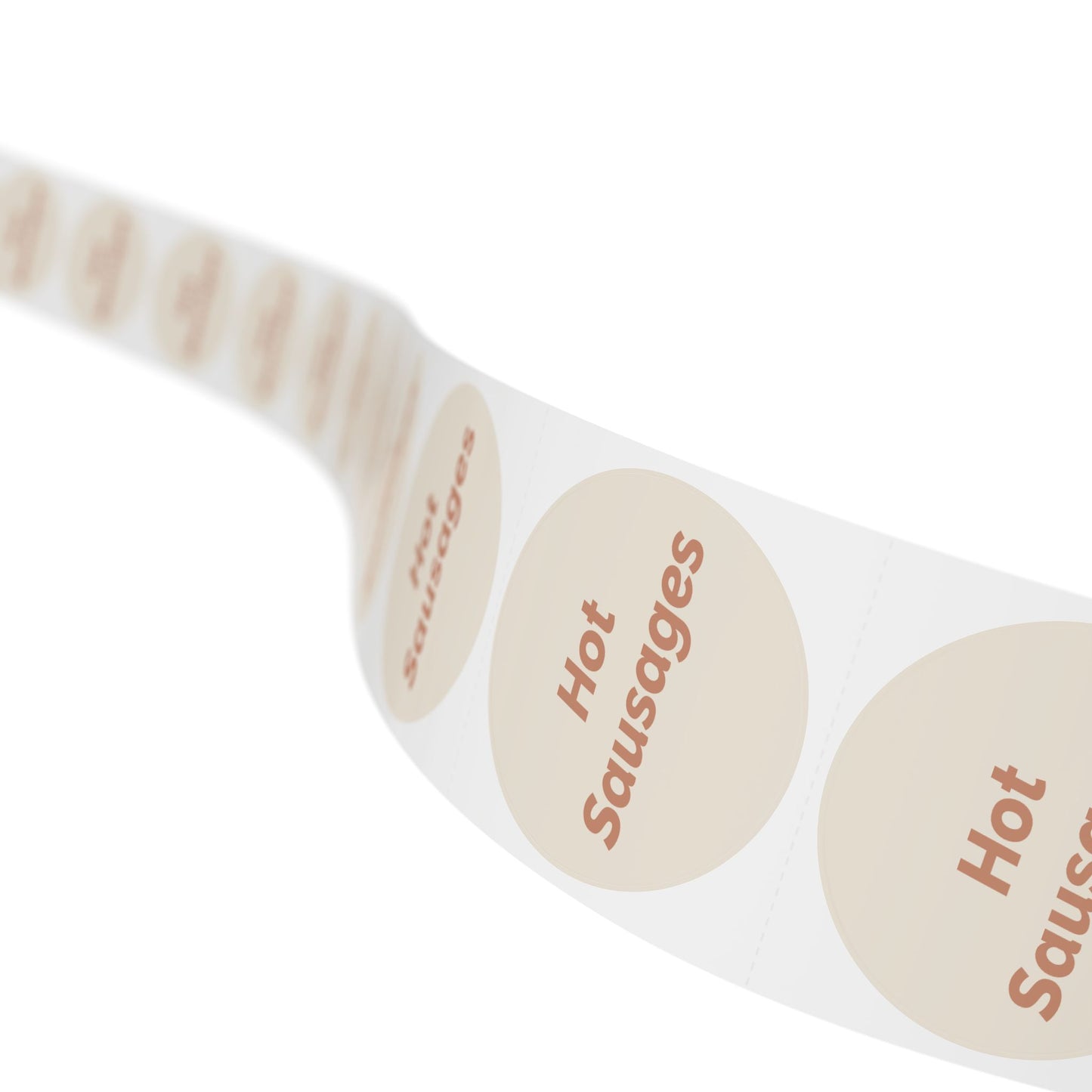 🧊 Hot Sausages 🧊 All Things Pickled - Round Sticker Label Rolls