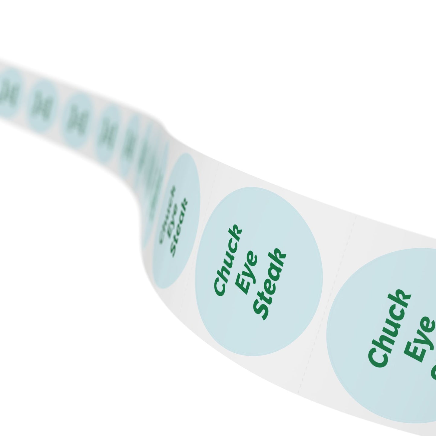 Round Sticker Label Rolls - 🧊 Chuck Eye Steak – Small Circular Labels