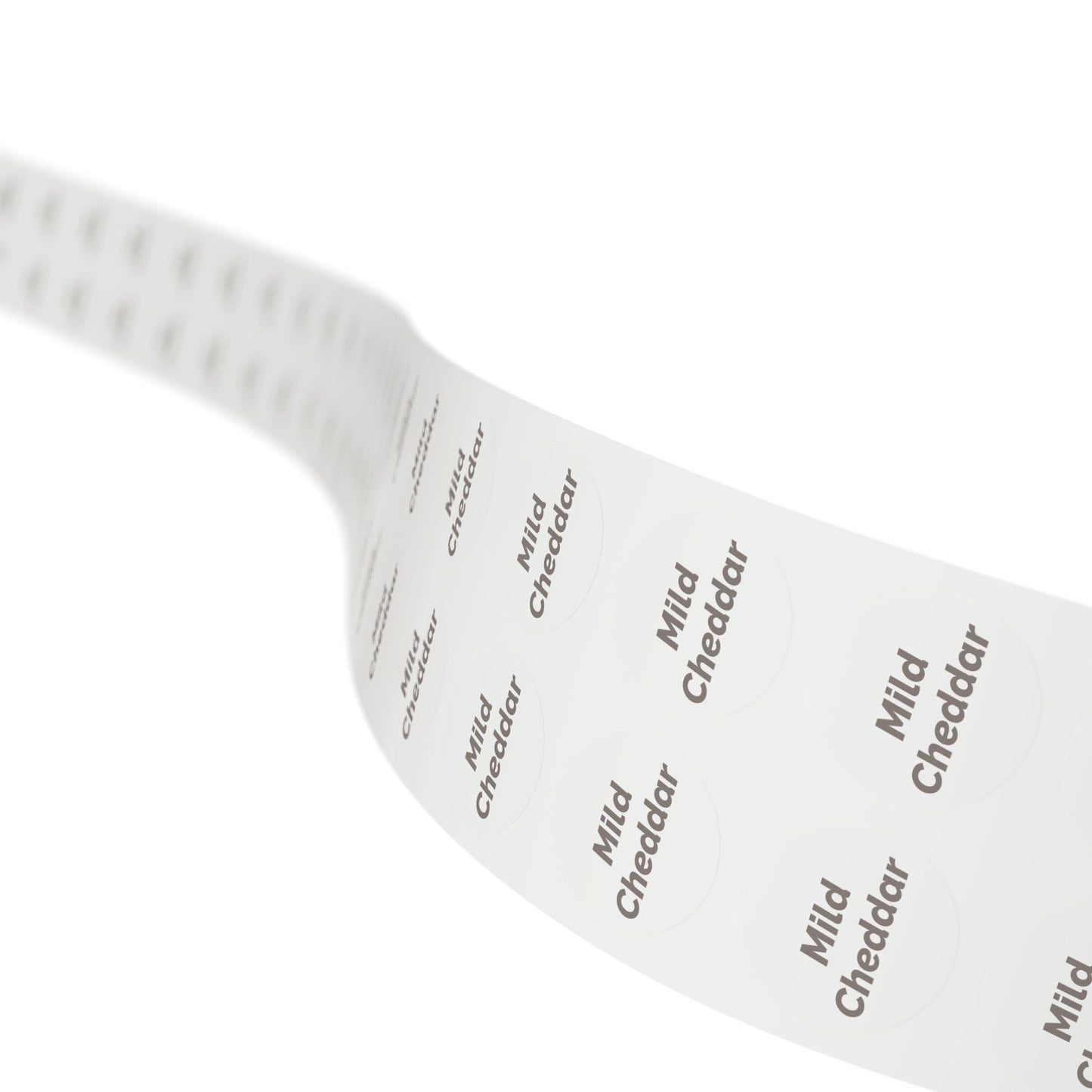🧊 Mild Cheddar 🧊 Cheeses and Dips - Round Sticker Label Rolls