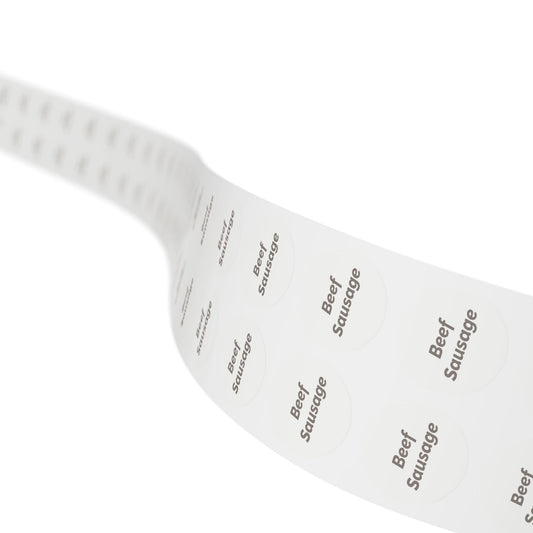 Round Sticker Label Rolls - 🧊 Beef Sausages – Small Circular Labels
