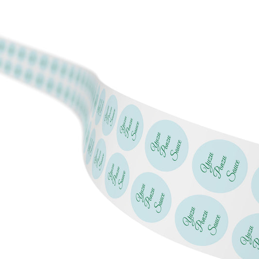 🧊 Yuzu Ponzu Sauce 🧊 Round Sticker Label Rolls